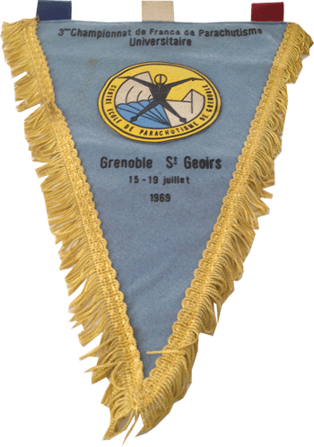 3° Championnat de France  Parachutisme Universitaire  Grenoble St Geoirs 15/ au 19   juillet 1969 